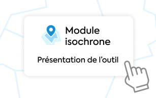 Image d'illustration de Module isochrone : observer les abords d'un territoire selon un temps d'accès en voiture, à pied, à vélo ... 1/3 - Ouvrir en plein écran