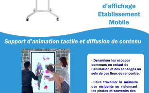 Image d'illustration de Ecran d'animation tactile et diffusion de contrenu 1/2 - Ouvrir en plein écran