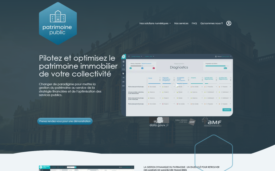Image d'illustration de Patrimoine-Public, logiciel de gestion du patrimoine public 1/9 - Ouvrir en plein écran