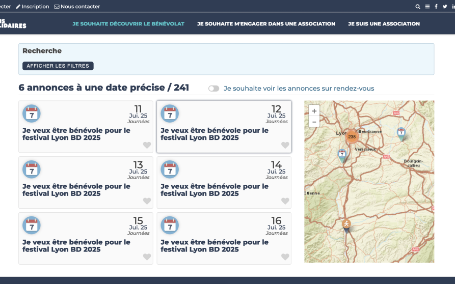 Image d'illustration de Plateforme d'engagement bénévole 1/2 - Ouvrir en plein écran