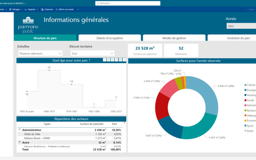 Image d'illustration de Patrimoine-Public, logiciel de gestion du patrimoine public 4/9 - Ouvrir en plein écran