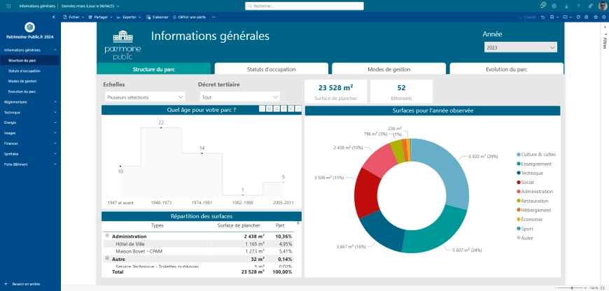 Image d'illustration de Patrimoine-Public, logiciel de gestion du patrimoine public 4/9 - Ouvrir en plein écran