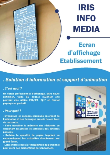 Image d'illustration de Ecran d'affichage établissement 1/2 - Ouvrir en plein écran