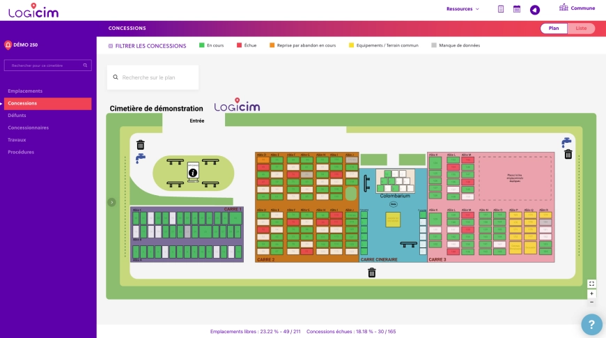 Image d'illustration de Logicim - Gestion du cimetière 1/3 - Ouvrir en plein écran