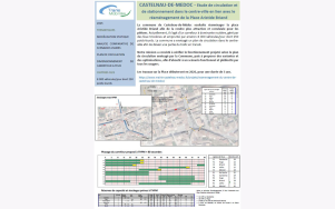 Etude de circulation et de stationnement dans le centre-ville de Castelnau-de-Médoc