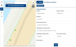 Application de gestion du patrimoine arboré