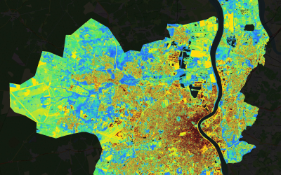 Cartographie du confort estival sur Bordeaux Métropole