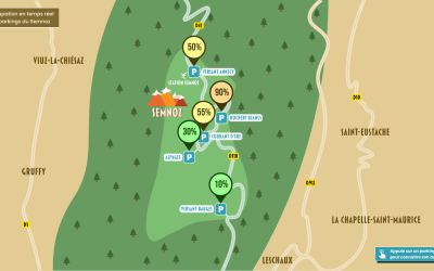 Communication de l'affluence dans les espaces de stationnement du Semnoz