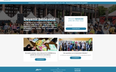 Mise en oeuvre, gestion et animation de la plateforme dédiée au bénévolat de Nantes