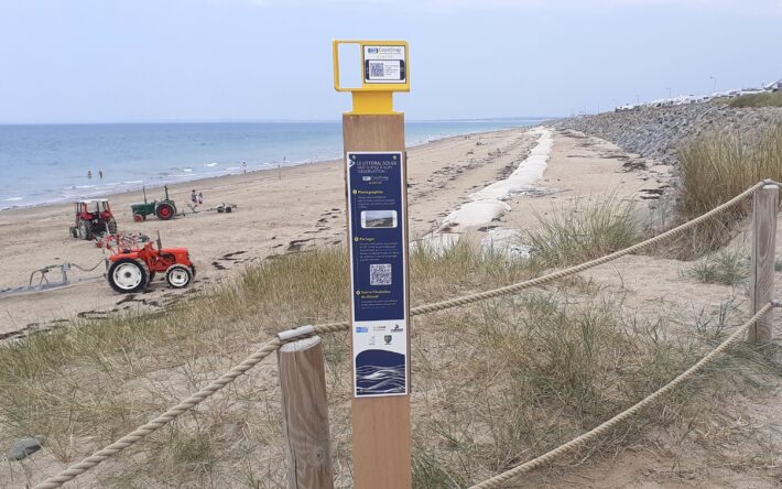 La spécificité de ce dispositif est qu’il s’appuie sur la participation des citoyens (les jeunes sont particulièrement visés) pour collecter des images sur l’évolution de la côte - Crédit photo :  Département de la Manche