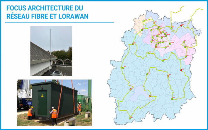 L’offre de services numériques repose sur deux infrastructures réseaux : fibre et LoRaWan. Crédit photo : CD 91
