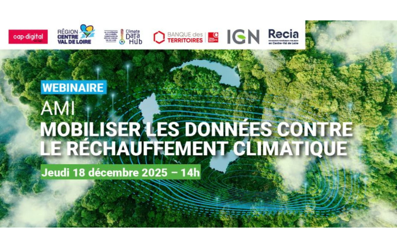 Webinaire de lancement AMI Climate Data Hub - Mobiliser les données contre le réchauffement climatique