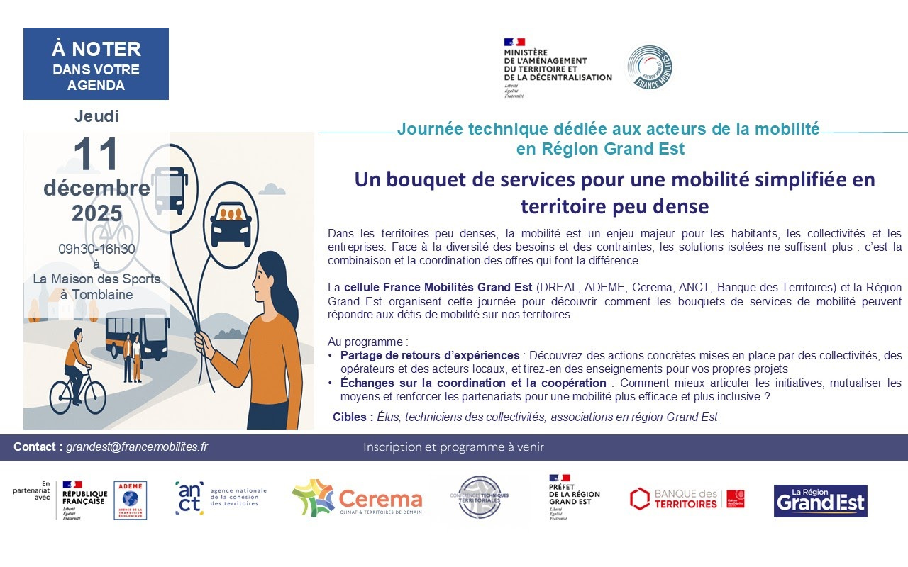 Un bouquet de services pour une mobilité simplifiée en territoire peu dense